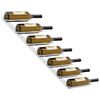 vidaXL Wall-mounted Wine Rack for 7 Bottles 2 pcs White Metal