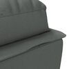 vidaXL Chaise Lounge with Cushions Dark Grey Fabric
