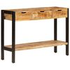 vidaXL Sideboard with 3 Drawers 110x35x75 cm Solid Mango Wood