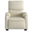 vidaXL Stand up Massage Recliner Chair Cream Faux Leather