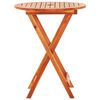 vidaXL 3 Piece Folding Outdoor Dining Set Solid Eucalyptus Wood