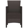 vidaXL Garden Chair 2 pcs Brown 53 x 49 x 85 cm PP