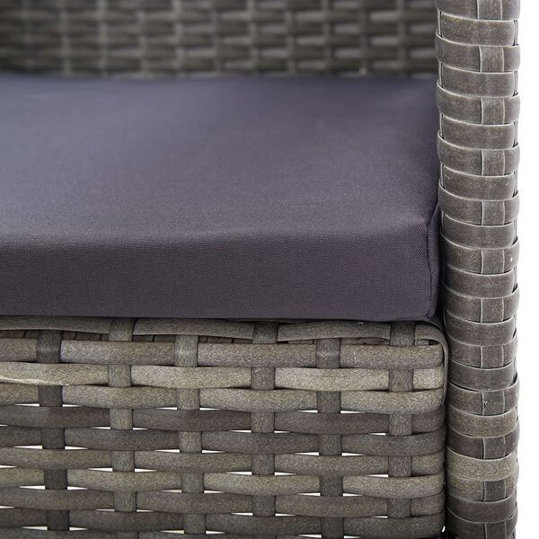 vidaXL 5 Piece Garden Dining Set Anthracite