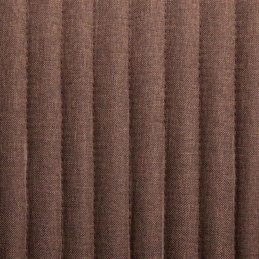 vidaXL Dining Chairs 4 pcs Brown Fabric