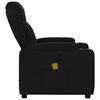 vidaXL Massage Recliner Chair Black Fabric