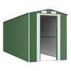 vidaXL Garden Shed Green 192x523x223 cm Galvanised Steel
