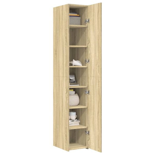vidaXL Highboard Sonoma Oak 30x42.5x185 cm Engineered Wood
