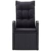 vidaXL 5 Piece Garden Dining Set Black