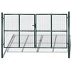 vidaXL Garden Mesh Gate Fence Door Wall Grille 306x200 cm