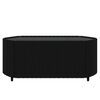 vidaXL 4 Piece Garden Lounge Set with Cushions Black Poly Rattan