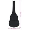 vidaXL Guitar Bag for 3/4 (36") Classical Guitar Black 94x35 cm Fabric