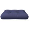 vidaXL Pallet Cushion Navy Blue 50x50x12 cm Fabric