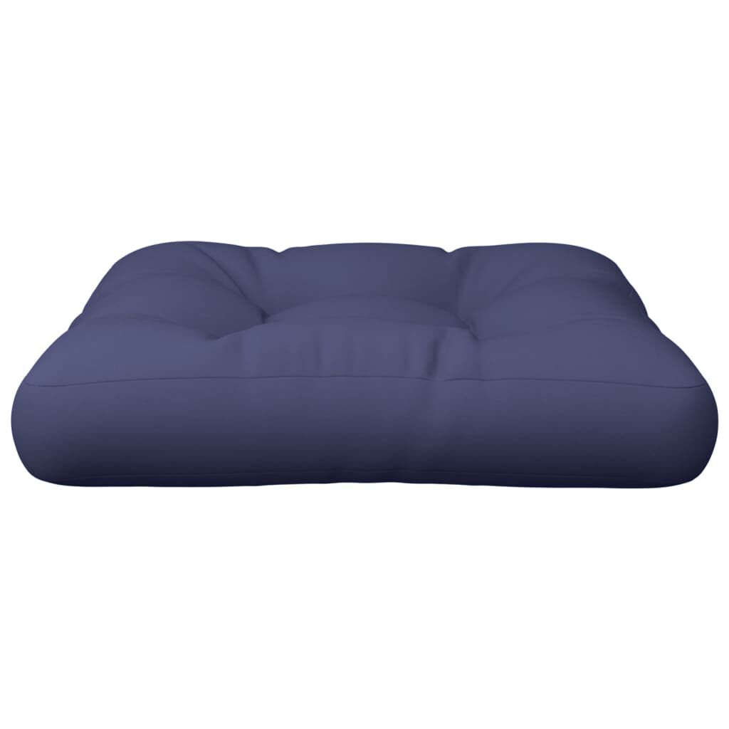 vidaXL Pallet Cushion Navy Blue 50x50x12 cm Fabric