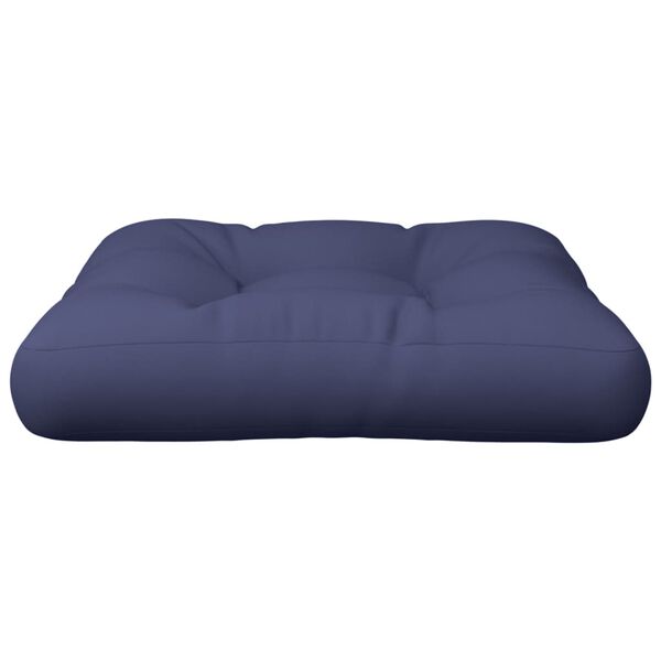 vidaXL Pallet Cushion Navy Blue 50x50x12 cm Fabric