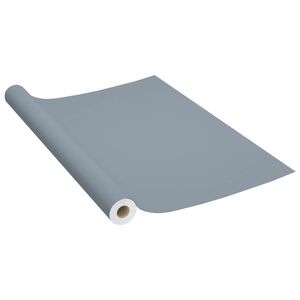vidaXL Self-adhesive Furniture Film Grey 500x90 cm PVC