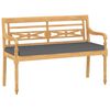 vidaXL 4 Piece Garden Lounge Set with Cushions Solid Teak Wood