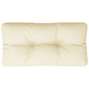vidaXL Pallet Cushion Cream 70x40x12 cm Fabric