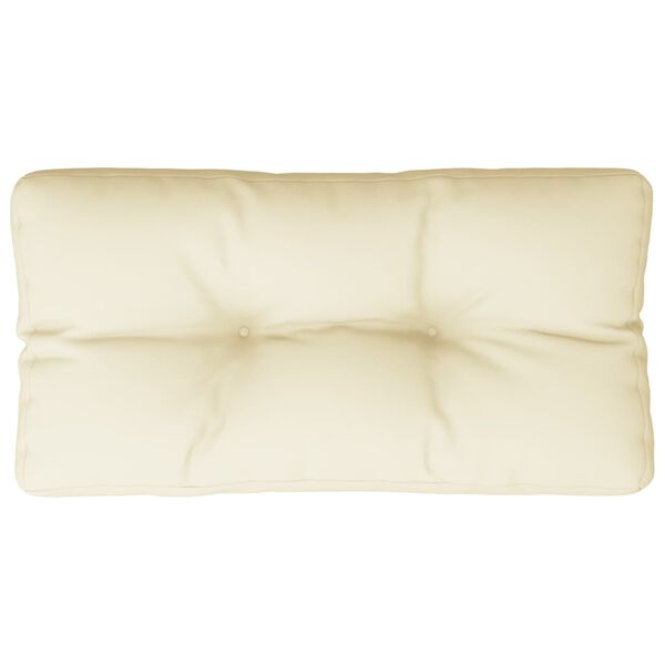 vidaXL Pallet Cushion Cream 70x40x12 cm Fabric