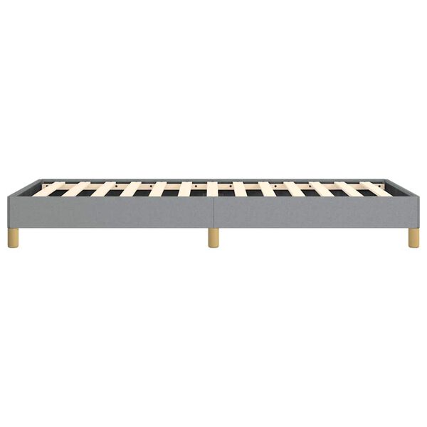 vidaXL Bed Frame without Mattress Light Grey 100x203 cm Twin XL Fabric