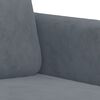 vidaXL 2 Piece Sofa Set Dark Grey Velvet