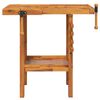 vidaXL Workbench with Vices 92x48x83 cm Solid Wood Acacia