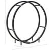 vidaXL Firewood Rack Black 70x20x70 cm Steel