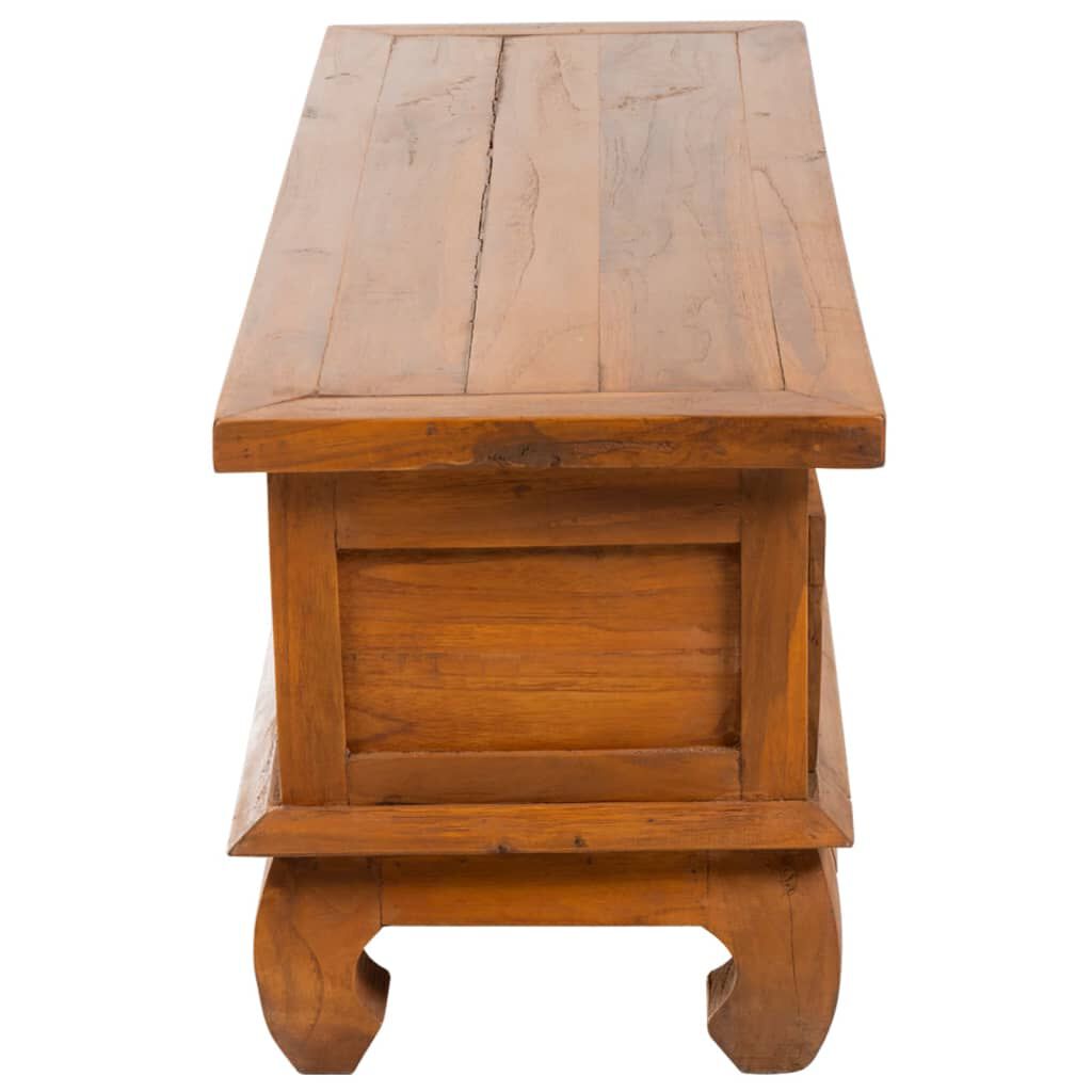 vidaXL TV Cabinet 110x35x40 cm Solid Teak Wood