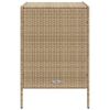 vidaXL Garden Storage Cabinet Beige 55x59x80 cm Poly Rattan