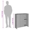 vidaXL Storage Cabinet with Storage Brown 100 x 36 x 102 cm Rattan