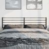 vidaXL Metal Headboard Black 193 cm