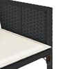 vidaXL 17 Piece Garden Dining Set with Cushions Beige Poly Rattan