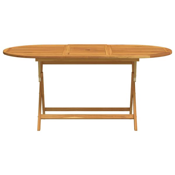 vidaXL Folding Garden Table 160x85x75 cm Solid Eucalyptus Wood
