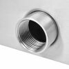 vidaXL Pool Fountain Stainless Steel 50x30x90 cm Silver