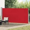vidaXL Retractable Side Awning 160 x 500 cm Red