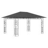 vidaXL Gazebo with Mosquito Net 4x3x2.73 m Anthracite 180 g/m&sup2;