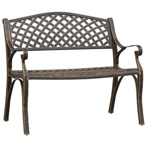 vidaXL Garden Bench 102 cm Cast Aluminium Bronze