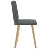 vidaXL Dining Chairs 2 pcs Dark Grey Fabric
