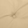 vidaXL Highback Chair Cushions 4 pcs Melange Beige 120x50x4 cm Fabric