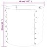 vidaXL Garden Planter Galvanised Steel 40x40x36 cm Anthracite