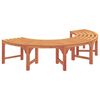 vidaXL Tree Bench Brown 160 x 160 x 45cm Solid Eucalyptus wood
