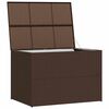 vidaXL Garden Storage Box Brown 150x100x100 cm Poly Rattan