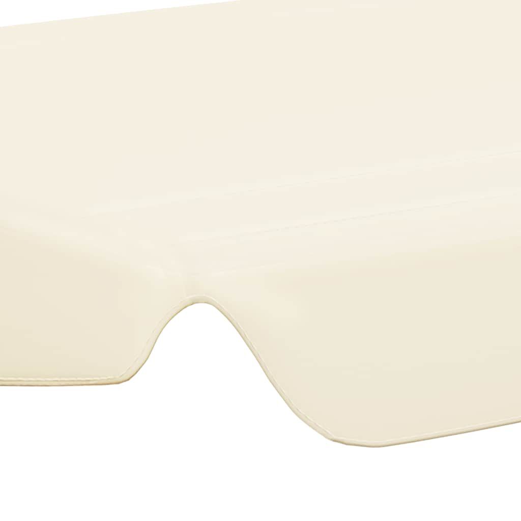 vidaXL Replacement Canopy for Garden Swing Cream 188/168x145/110 cm