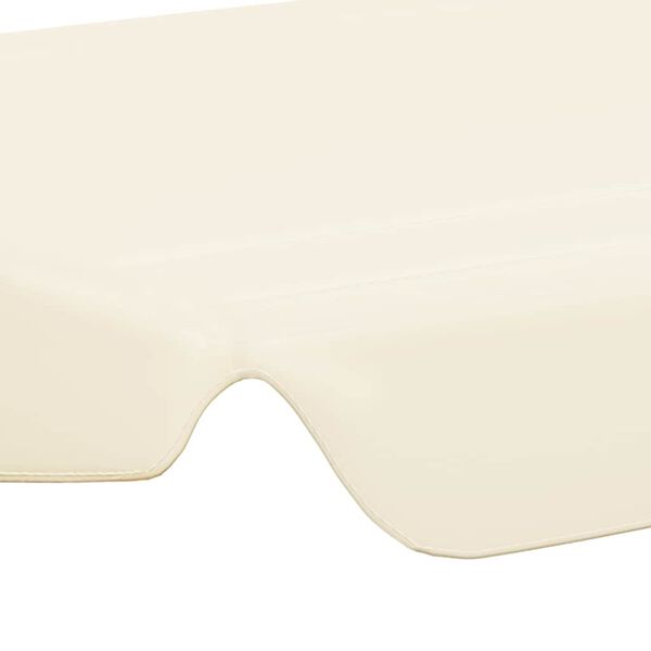 vidaXL Replacement Canopy for Garden Swing Cream 188/168x145/110 cm