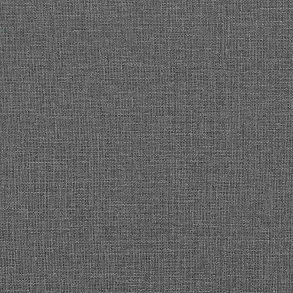 vidaXL Bed Frame without Mattress Dark Grey California King Fabric