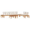 vidaXL Garden Sofa Set 5 pcs Brown and Cream