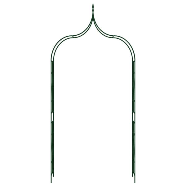 vidaXL Garden Arch Dark Green 120x38x258 cm Iron