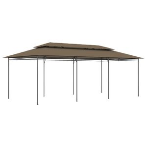 vidaXL Gazebo 600x298x270 cm Taupe 180 g/m²