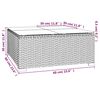 vidaXL 9 Piece Garden Lounge Set with Cushions Grey Poly Rattan