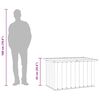 vidaXL Garden Storage Box Grey 109x67x65 cm
