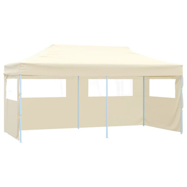 vidaXL Cream Foldable Pop-up Party Tent 3 x 6 m